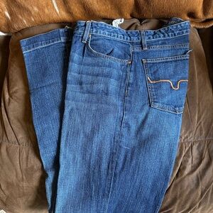 Kimes Ranch Blue Flare Wide Leg Jeans